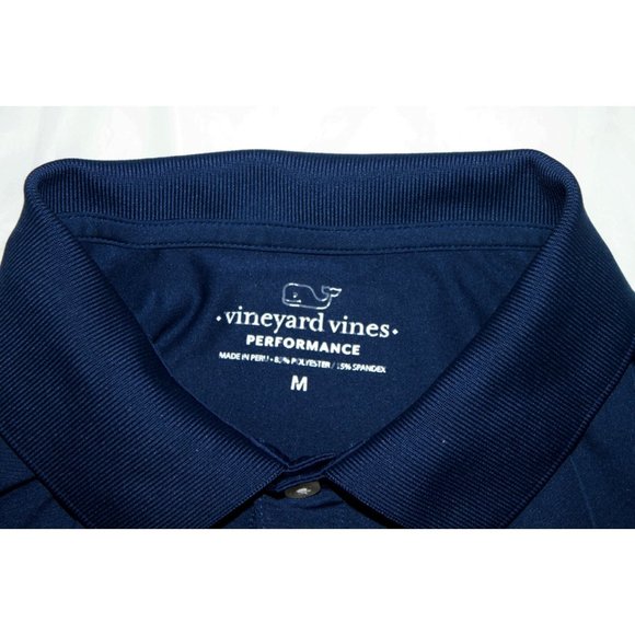 Vineyard Vines Performance Mens Long Sleeve Whale Logo Polo Shirt Size Medium - Picture 5 of 5